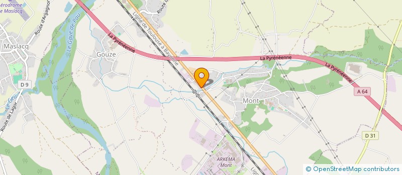 localisation de l'entreprise OC DEVELOPPEMENT à MONT