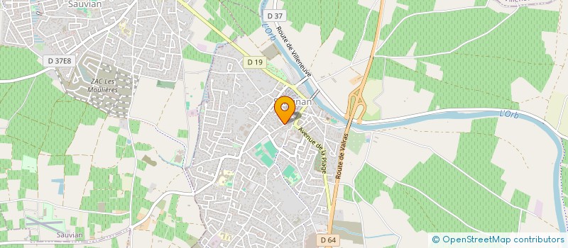 localisation de l'entreprise OC-DIOVISUEL  SERIGNAN