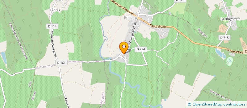 localisation de l'entreprise OC ELEC  FOISSAC