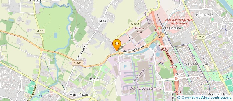 localisation de l'entreprise OC GESTION à AUSSONNE