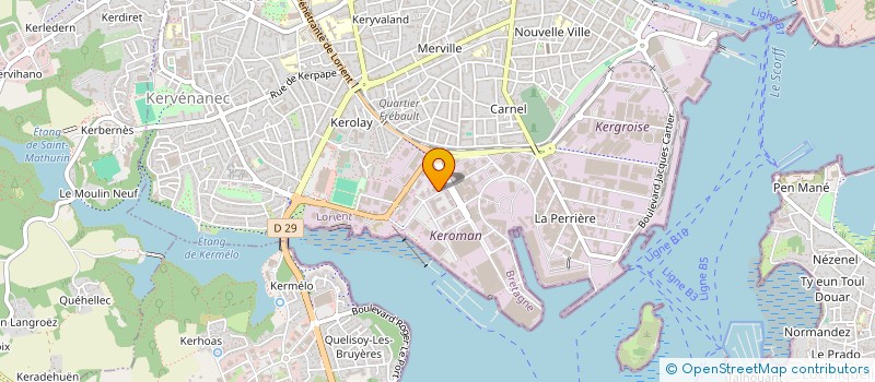 localisation de l'entreprise OC GROUP  LORIENT