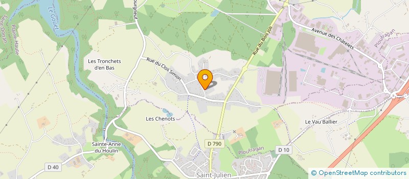 localisation de l'entreprise OC JAD  PLOUFRAGAN