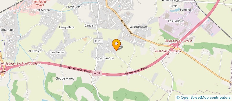 localisation de l'entreprise OC MENUISERIE  SAINT-SULPICE-LA-POINTE