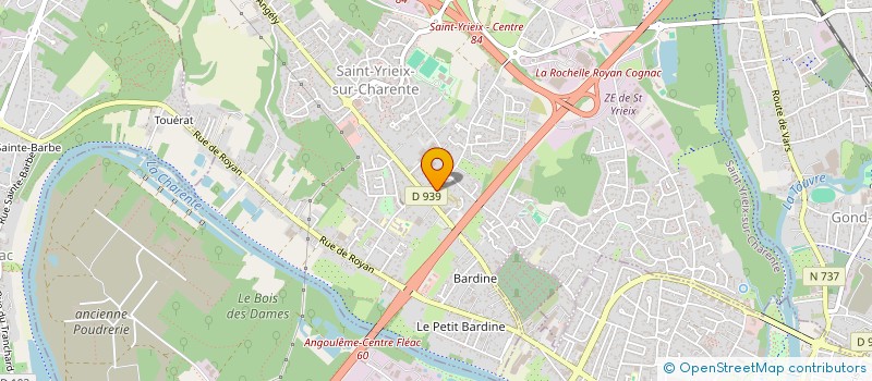 localisation de l'entreprise OC REGROUPEMENT à SAINT-YRIEIX-SUR-CHARENTE