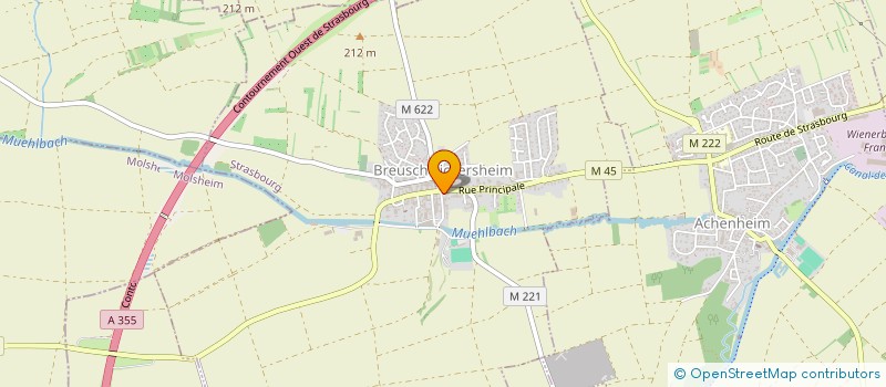 localisation de l'entreprise OC ROSENBOURG  BREUSCHWICKERSHEIM