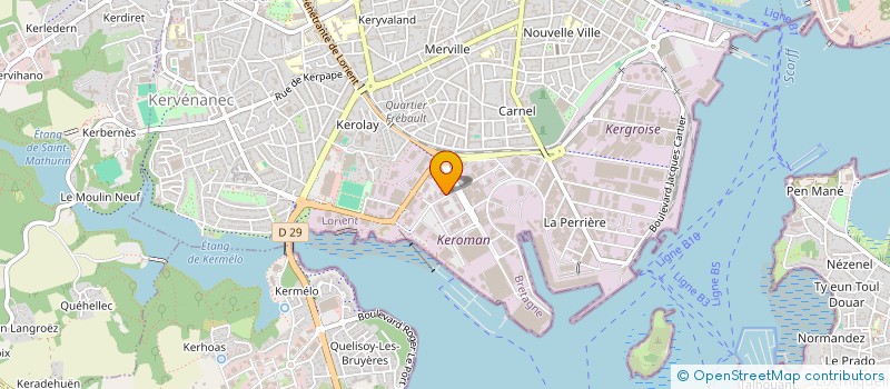 localisation de l'entreprise OC SPORT OUTDOOR FRANCE  LORIENT