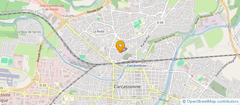 localisation de l'entreprise OC WALLON à CARCASSONNE