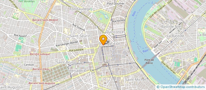 localisation de l'entreprise OC17 DIFFUSION à BORDEAUX