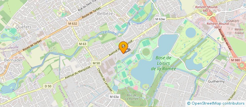 localisation de l'entreprise OC2  TOURNEFEUILLE