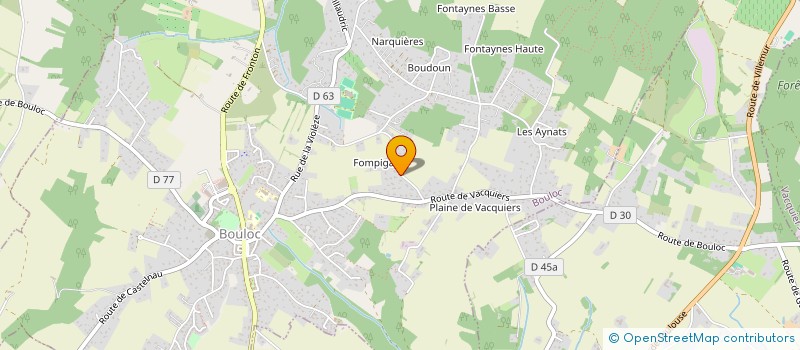 localisation de l'entreprise OC2I à BOULOC
