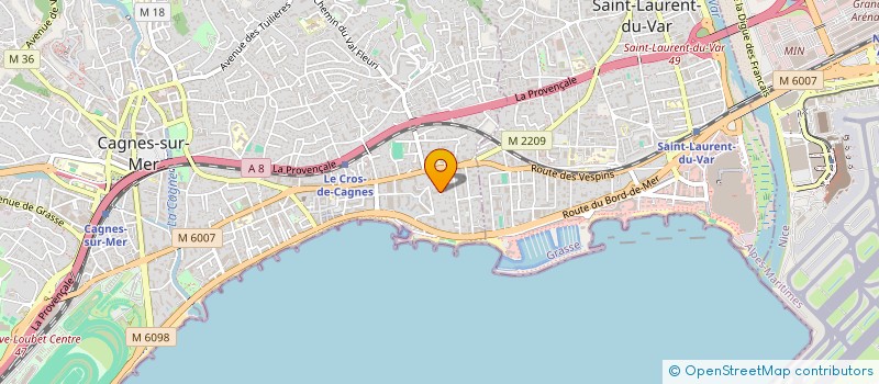 localisation de l'entreprise OCA  CAGNES SUR MER