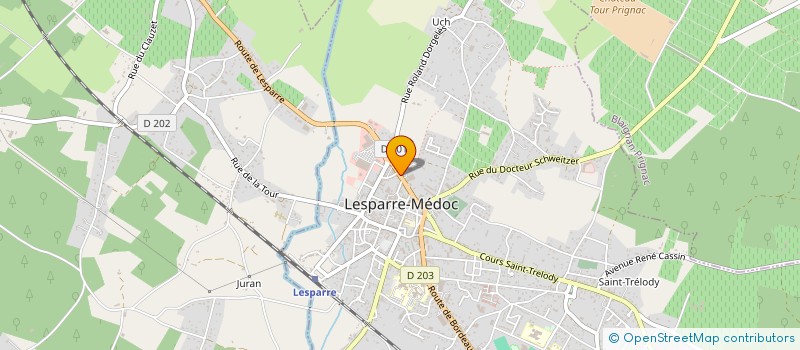 localisation de l'entreprise OCA  LESPARRE-MEDOC