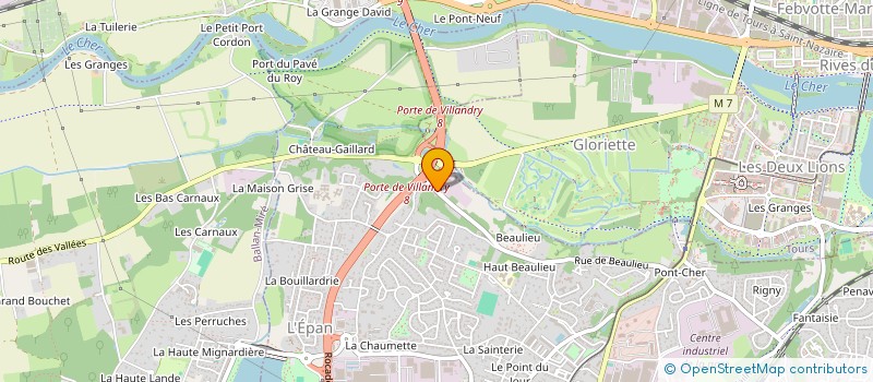 localisation de l'entreprise OCABURO TOURS  CHAMBRAY LES TOURS