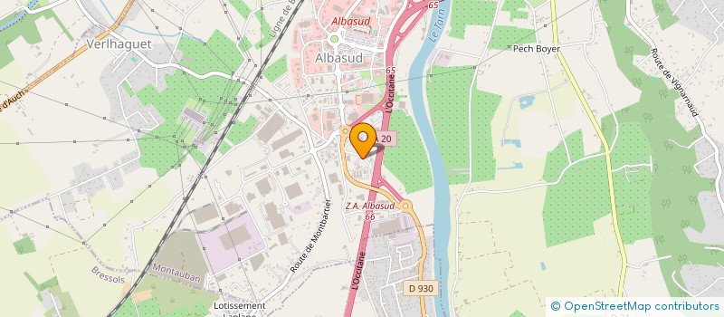 localisation de l'entreprise OCAD  MONTAUBAN