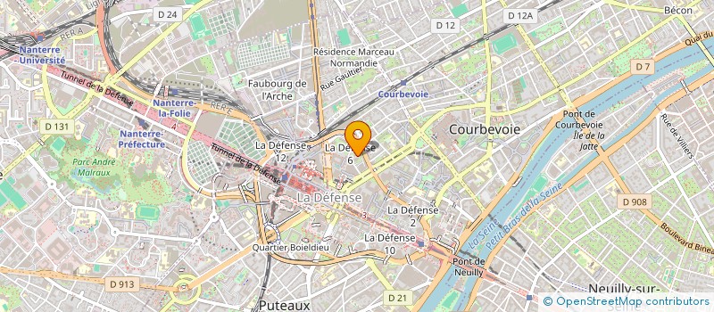 localisation de l'entreprise OCAD3E  COURBEVOIE