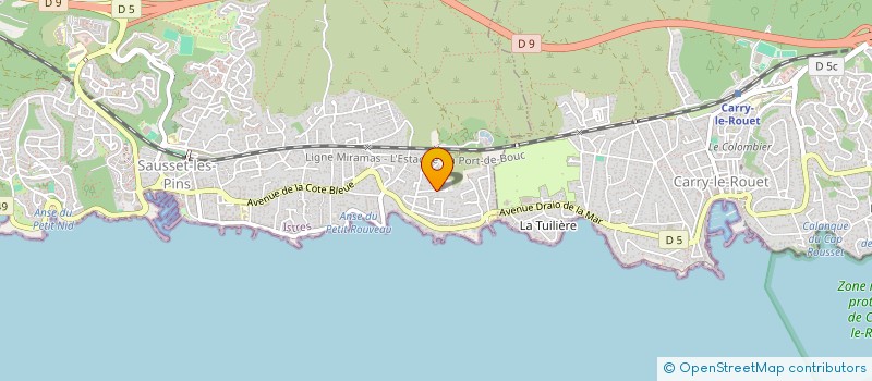 localisation de l'entreprise OCAGNA  SAUSSET-LES-PINS