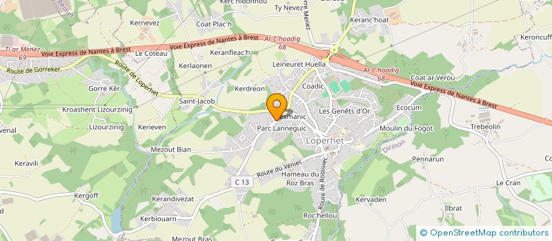 localisation de l'entreprise OCAN  LOPERHET