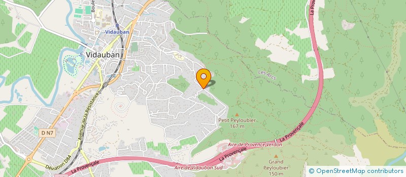 localisation de l'entreprise OCANNES SARL  VIDAUBAN