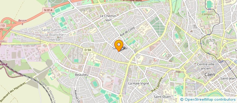 localisation de l'entreprise OCATECH à CAEN