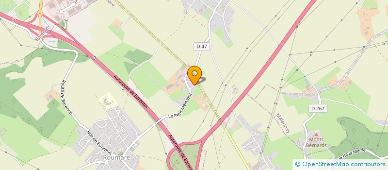 localisation de l'entreprise OCB INVEST  ROUMARE