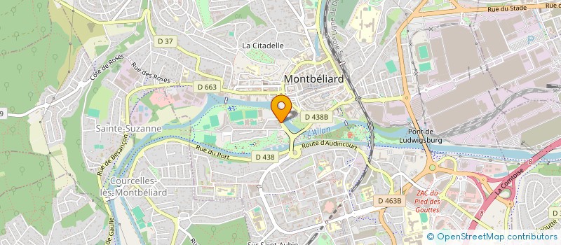 localisation de l'entreprise OCC  MONTBELIARD