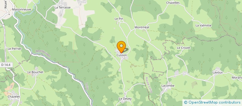localisation de l'entreprise OCC BOIS à SAINT-HILAIRE-CUSSON-LA-VALMITTE