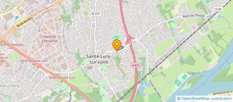 localisation de l'entreprise OCCA-PNEUS à SAINTE-LUCE-SUR-LOIRE