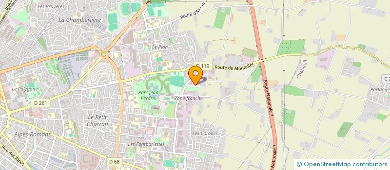 localisation de l'entreprise OCCALAB  VALENCE