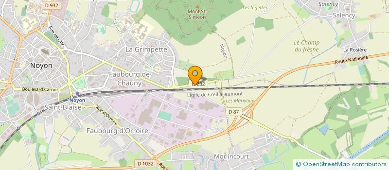 localisation de l'entreprise OCCAMAT  NOYON