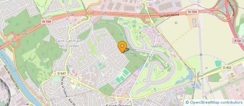 localisation de l'entreprise OCCAPLAST MACHINES à SAINT-GERMAIN-LES-CORBEIL