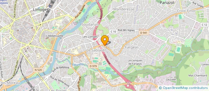 localisation de l'entreprise OCCAS AUTO 87 à LIMOGES