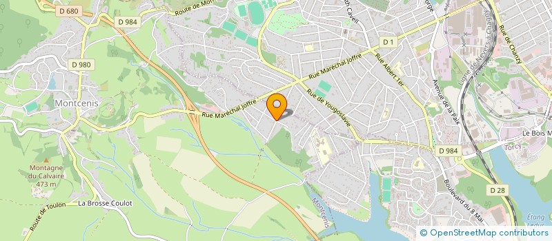 localisation de l'entreprise OCCAS' LAND  MONTCENIS