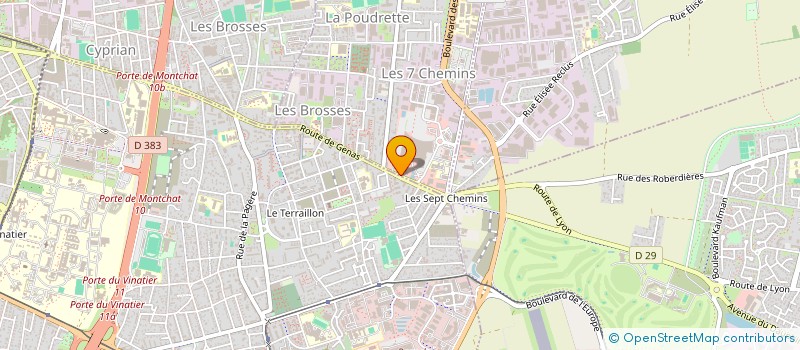 localisation de l'entreprise OCCASION SALENGRO  VAULX-EN-VELIN