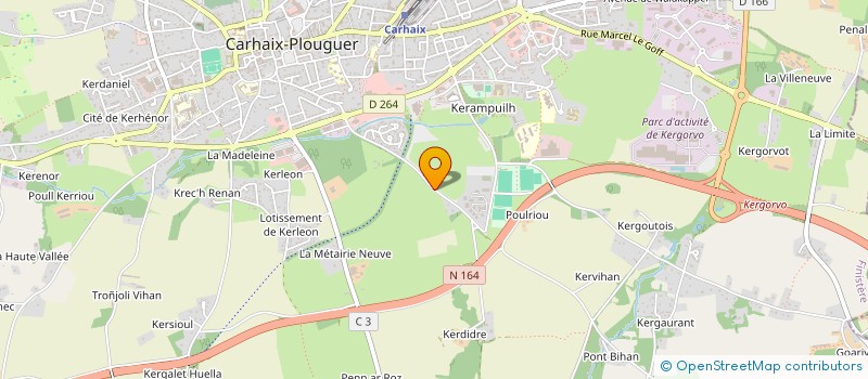 localisation de l'entreprise OCCASIONS DU POHER  CARHAIX-PLOUGUER