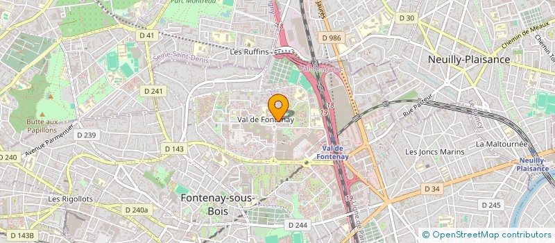 localisation de l'entreprise OCCASPLUS à FONTENAY-SOUS-BOIS