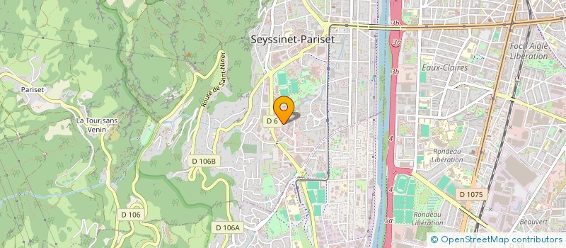 localisation de l'entreprise OCCAZ AUTO à SEYSSINET-PARISET