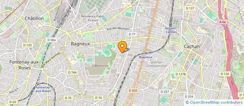 localisation de l'entreprise OCCE HAUTS DE SEINE à BAGNEUX