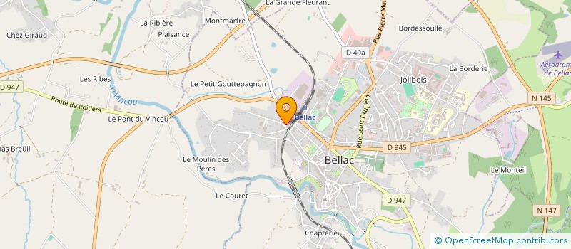 localisation de l'entreprise OCCELLI - WIEGERSMA à BELLAC