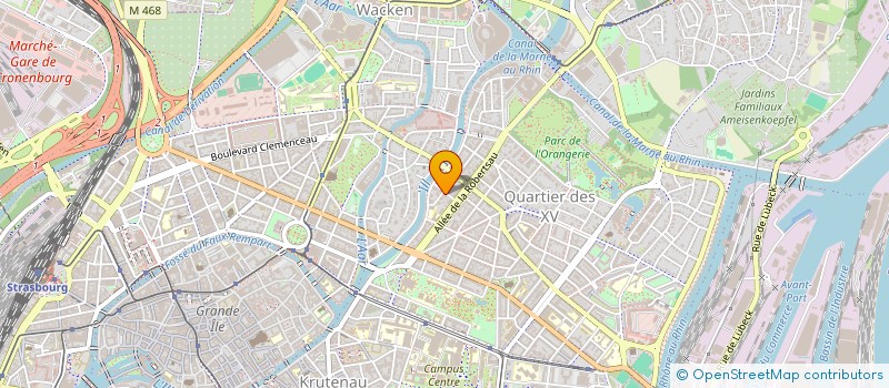 localisation de l'entreprise OCCENTIS à STRASBOURG
