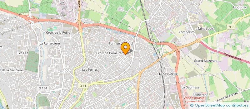 localisation de l'entreprise OCCI IMMO à BEZIERS