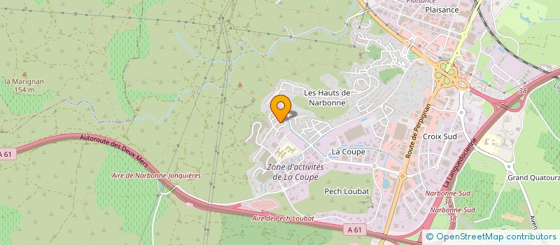 localisation de l'entreprise OCCICORDE  NARBONNE