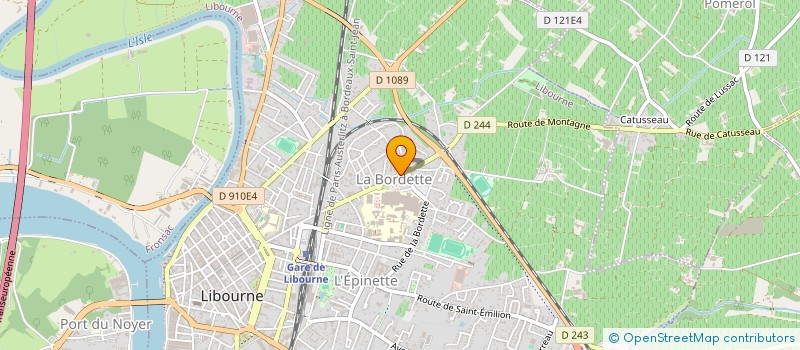 localisation de l'entreprise OCCIDENT  LIBOURNE
