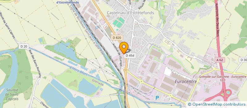 localisation de l'entreprise OCCILOC  CASTELNAU D'ESTRETEFONDS