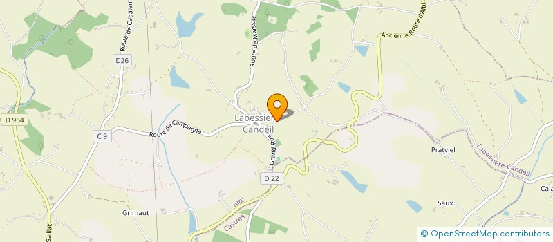 localisation de l'entreprise OCCIMARNIE  LABESSIERE-CANDEIL