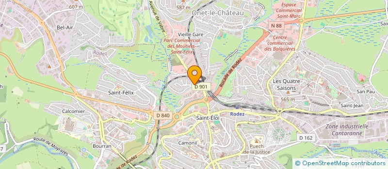 localisation de l'entreprise OCCIPOSE à ONET-LE-CHATEAU