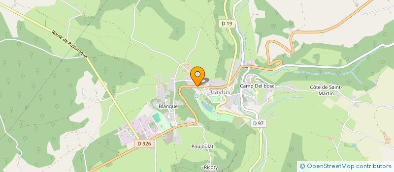 localisation de l'entreprise OCCITA CONSEILS ET SERVICES  CAYLUS