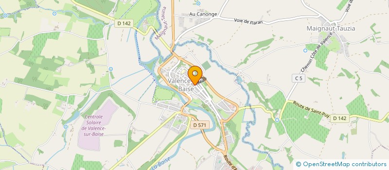 localisation de l'entreprise OCCITA LOC  VALENCE-SUR-BAISE