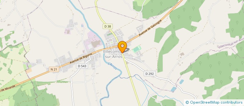 localisation de l'entreprise OCCITAINE MOTOCULTURE à VILLECOMTAL-SUR-ARROS