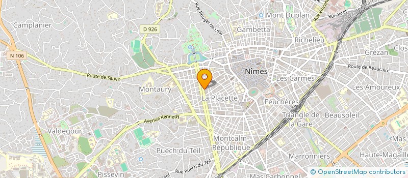 localisation de l'entreprise OCCITANE D'AMENAGEMENT  NIMES