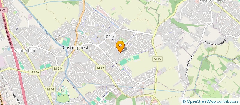 localisation de l'entreprise OCCITANE DE CONSTRUCTION  CASTELGINEST